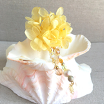 浴衣に◎黄色紫陽花かんざし ② ＊