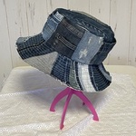 usedデニムリバーシブルバケットハット