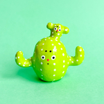 ふたごサボテンのリングスタンド