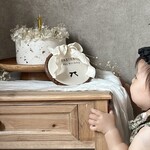 ❁命名書❁　ネームプレート　刺繍プレート    バースデープレート　出産祝い　出産準備　 新生児　ハーフバースデー　 誕生日 　バースデー　バースデー準備 
