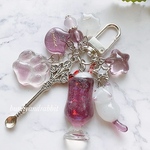 grape♡猫ちゃんとキラキラクリームソーダ♬.*ﾟキーホルダー