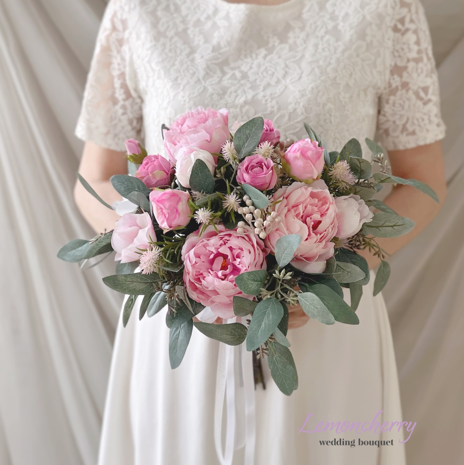 Peony Bouquet アーティシャルフラワーブーケ&ブートニア