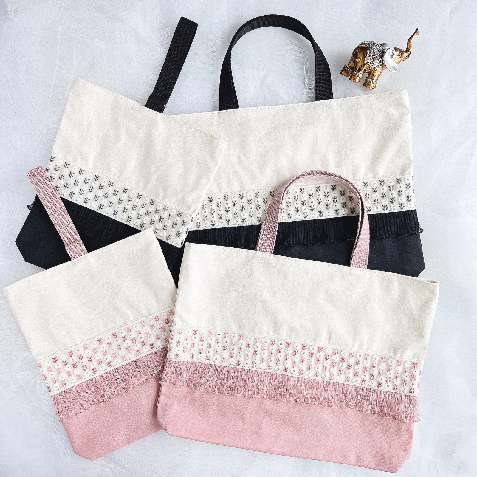 ⑅Hk⑅ インド刺繍リボン 入園入学5点セット dfd92beac39a4700fc6e41f063004d