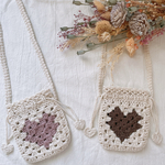 ハート巾着ポシェット♡ キッズポシェット　ベビーポシェット　キッズカバン