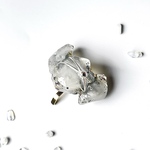 【人気❣】溶けない＊氷のかけら＊ポニーフック＊ワイヤー＊シルバー/H042