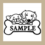 異犬種組み合わせボーンステッカー　全43犬種