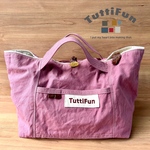 tuttifun＊ローズピンクの横長バッグ