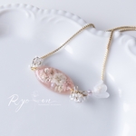 〖 ﾌﾞﾚｽﾚｯﾄ〗floating flower⌇ﾐﾙｷｰﾋﾟﾝｸ　  　　　　　　　　　　　　　　　　　　　　　　ﾚｼﾞﾝｱｸｾｻﾘｰ  ﾚｼﾞﾝﾌﾞﾚｽﾚｯﾄ  ﾌﾞﾚｽﾚｯﾄ