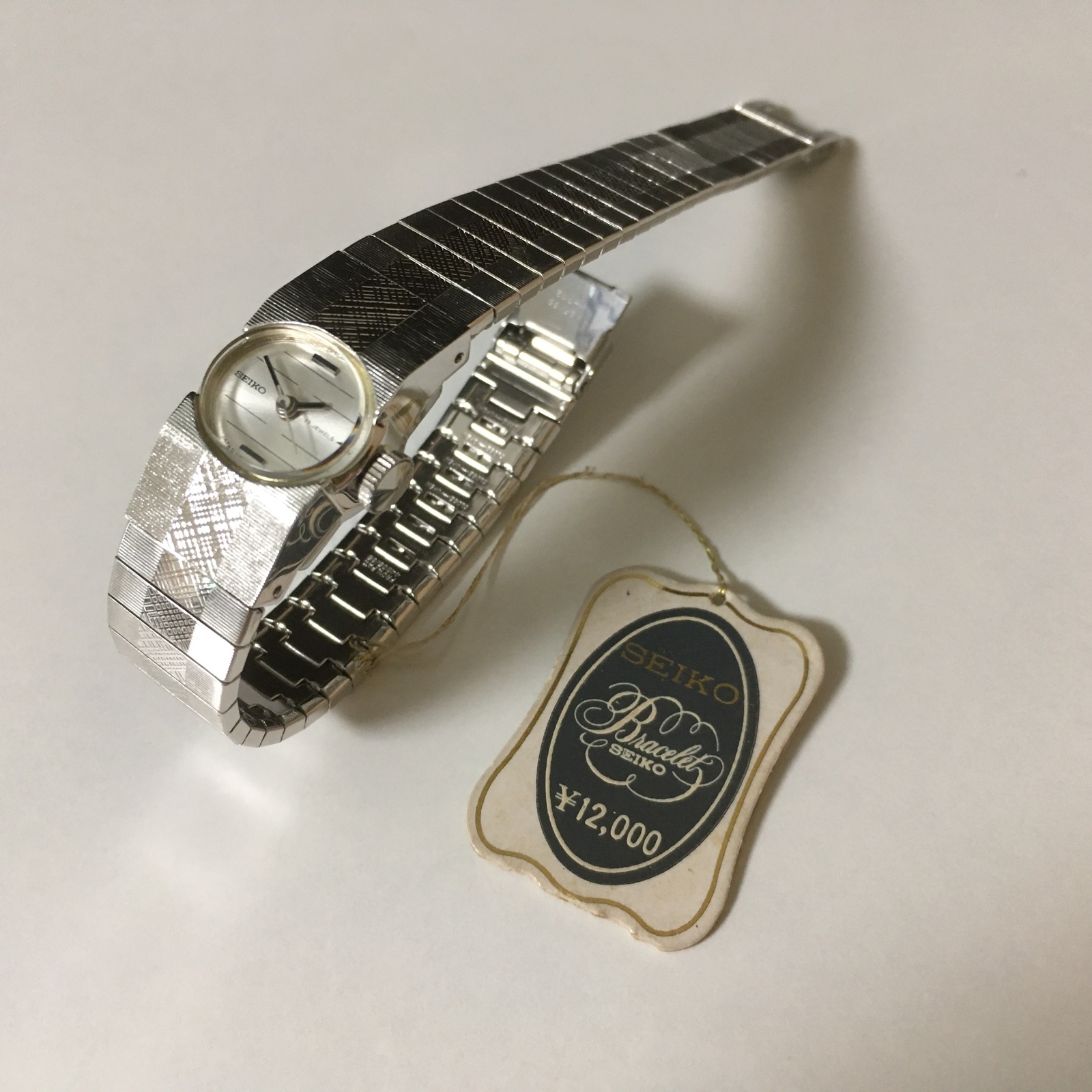 デッドストック 60s SEIKO salvia 手巻 純正尾錠 日本製 腕時計 SEIKO Bracelet サルビア 1970年 セイコー亀戸工場製 レディース