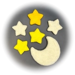 ニューボーンフォト「星&月❹」6個セット