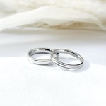 ※専用出品※シンプルライン ペアリング 鏡面 ペアリング ステンレス アレルギーフリー マリッジリング ブライダル 結婚指輪 刻印 名入れ