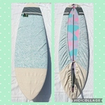 9.2ftのボードにぴったり♪サーフボードデッキカバー🏄‍♀️🏄‍♂️【ショート〜ロングまであなたのボードに合うように丈詰め・丈伸ばしなどお直しできます！】もれなくWAX&お洗濯ネットプレゼント中🎁