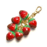 プチ摘みたてたわわいちごキーホルダー🍓(チョコフォンデュ)