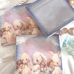 うさぎと女の子  ブルーver