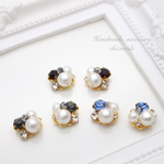 シックビジュー＊大人可愛い♡ビジューピアス