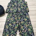 花束模様のベストスーツ(着物地)