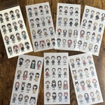 可愛いニンゲンたくさん！シール(96人入り)