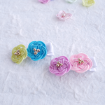小花の髪飾り（水引）ヘアクリップ（単品）
