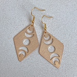 月の満ち欠けピアス(gold)