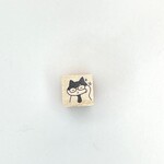 眼鏡ねこくん　スタンプ【12㎜×12㎜】