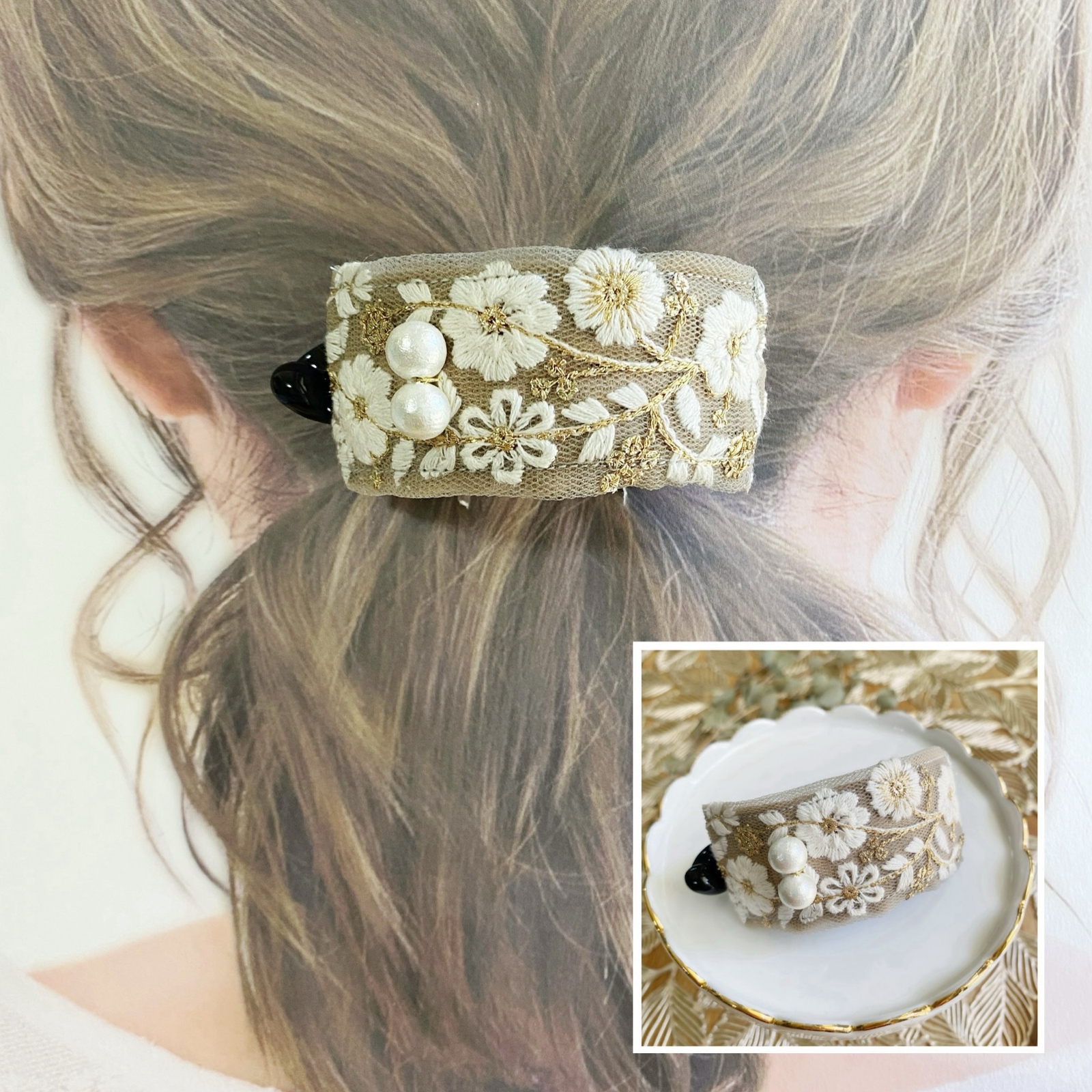 紅茶様お取引中⭐2997⭐❣️大人可愛い華やかアクセ❣️オリジナル✴インド刺繍 紅茶様お取引中⭐2997⭐❣️大人可愛い華やかアクセ❣️オリジナル✴