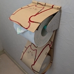 [再販]ほんわか猫さん　トイレットペーパーホルダーカバー