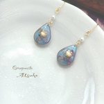 【受注製作】Blue sea✴︎オルゴナイト✴︎ピアス