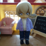 シンプルカーディガン(薄紫)＊ねんどろいどどーる・オビツ11・ミキちゃんマキちゃん＊アウトフィット
