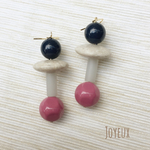 アクリル ×ストーン異素材 ピアス イヤリング
