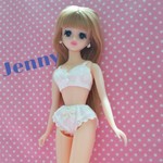ジェニーサイズランジェリーNo.92〈ブラジャー・ショーツのセット〉