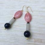 アクリル ×ウッド×チェコ 異素材ピアス イヤリング