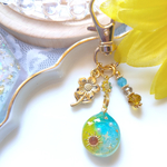 【チャーム】シャリシャリDropひまわり〜青空〜　レジン