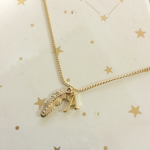 オーダー＊フェザーイニシャルネックレス…＊