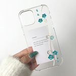 8色　レジン　フラワー　クリアケース　ハンドメイド　透明　夏　クリア　iPhone　Android#mm00000767