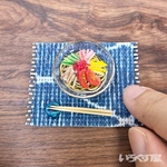 ミニチュア【冷やし中華(チャーシュー付)】（φ30㎜）