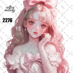 original sticker « no.2276 »     //     人物ステッカー オリジナルステッカー オリジナル人物ステッカー ステッカー cotton melody 