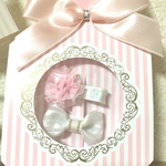 baby&kidsに♡ギフトにもぴったり❤︎ヘアクリップ2点セット(ピンクホワイト)