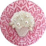 T様専用ページ　Cotton Candy ビーズ刺繍ブローチ