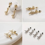  「#G80103」14kメッキ 猫　ちゃん　チャーム✴︎2個セット