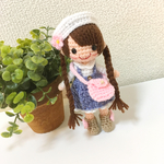 [A-0024]　【ayahiro様専用】 縦線ワンピ(薄青) 　【ゆめぐるみ】