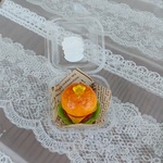 ミニチュアフードのハンバーガー（イエロー）