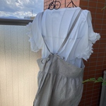 バックリボン☆サスペンダースカート