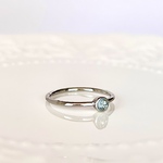 天然石 アクアマリン リング　10号 13号 指輪   Minette☆ RING088    