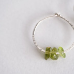 シルバーフープピアス verdant