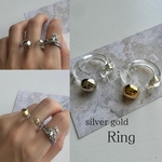 clear レジン Ring(silver)