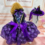 🎃ハッピーハロウィン🎃お姉様の花花ハロウィンドレス＆魔女ハット2点セット