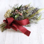 artwoman様・オーダー品（ラベンダーと薔薇のスワッグ）