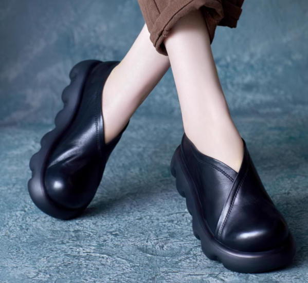 春と夏の手作り牛革シングルシューズ 11,852円