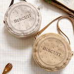  biscuit pochette ／ポシェット／キッズポシェット／小物入れ／ビスケット／オリジナル刺繍／ギフトラッピング可／誕生日プレゼント／秋の新作