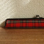 がまぐちタータンチェック柄マイ箸ケース～お扇子&ペンケースにも～